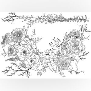 IOD Winter's Song 24x33 Paintable Decor Transfer Iron Orchid Design